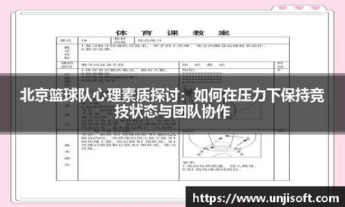 北京篮球队心理素质探讨：如何在压力下保持竞技状态与团队协作